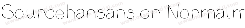 Sourcehansans cn Normalmal字体转换